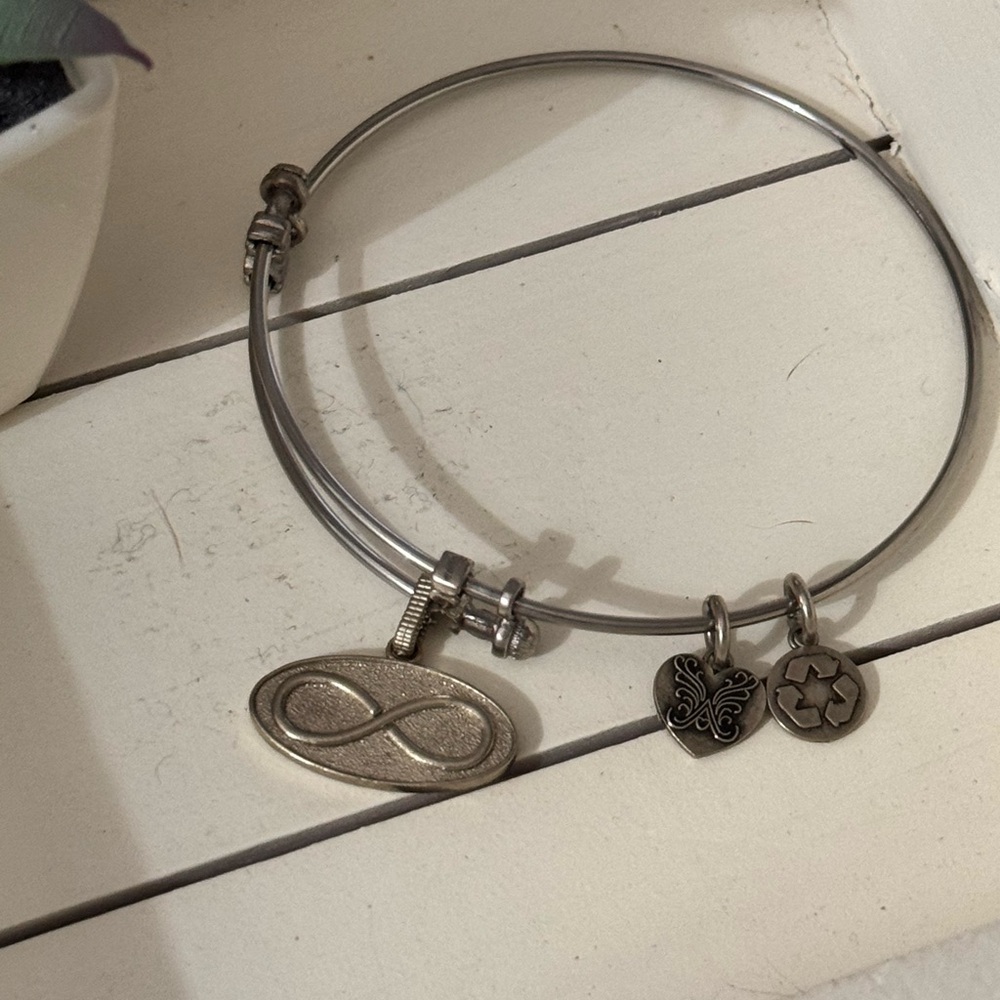 Angelica Silver Infinity Charm Bracelet